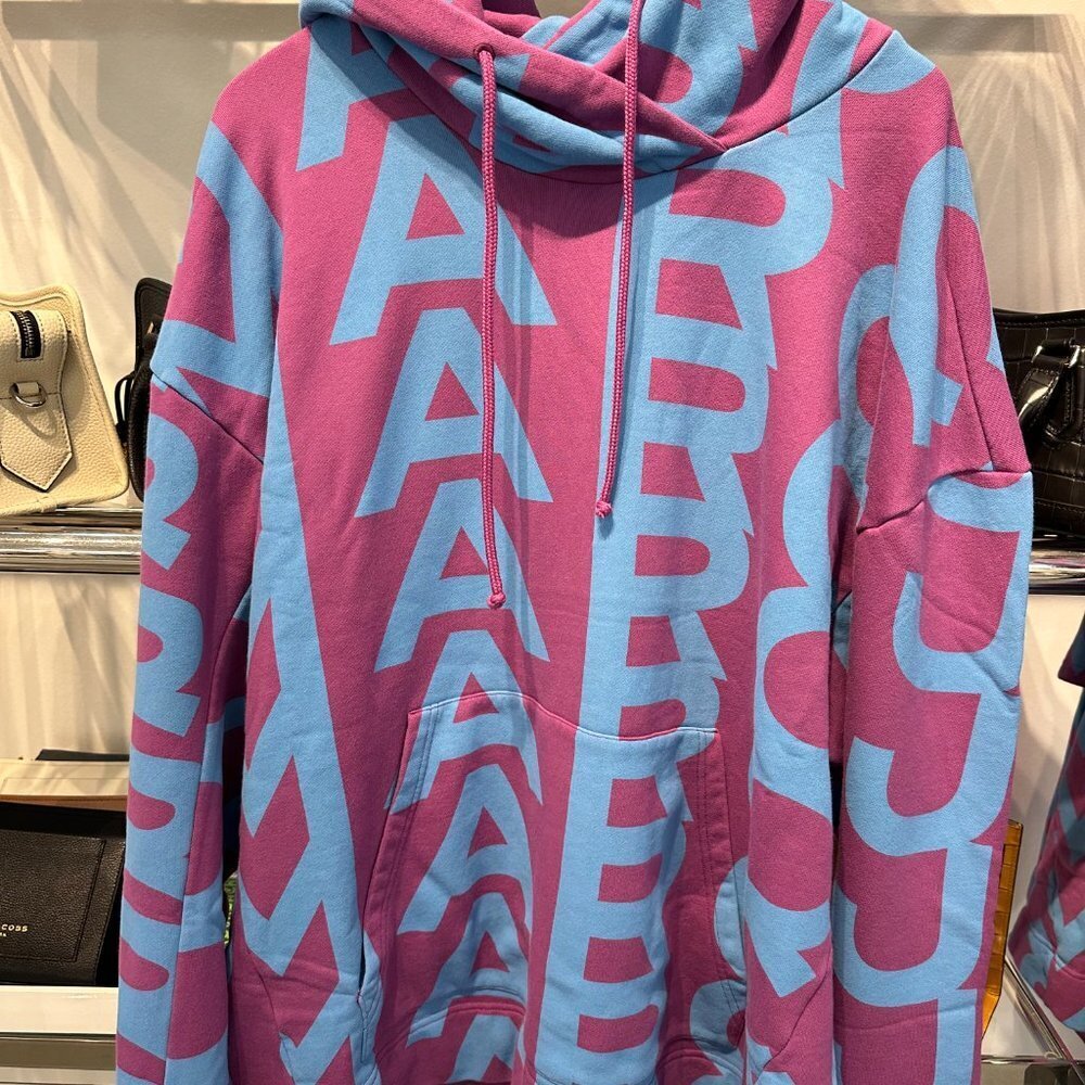 Marc Jacobs Monogram Jumbo logo oversized hoodie -Only S - Picture 3 of 4